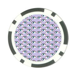 Purple Eyeballs Poker Chip Card Guard (10 Pack) by boho