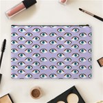 Purple Eyeballs Cosmetic Bag (Large)  Back