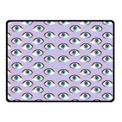 Purple Eyeballs Fleece Blanket (small) by boho