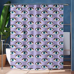 Purple Eyeballs Shower Curtain 60  X 72  (medium)  by boho