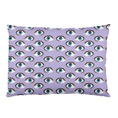 Purple Eyeballs Pillow Case (two Sides) by boho