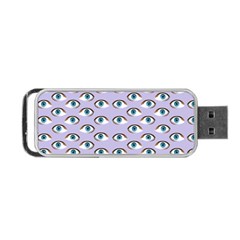 Purple Eyeballs Portable Usb Flash (one Side) by boho