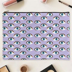 Purple Eyeballs Cosmetic Bag (xxxl)  by boho