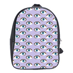 Purple Eyeballs School Bags (xl)  by boho