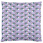 Purple Eyeballs Large Flano Cushion Case (One Side) Front