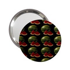 Black Watermelon 2 25  Handbag Mirrors by boho