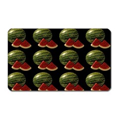 Black Watermelon Magnet (rectangular)