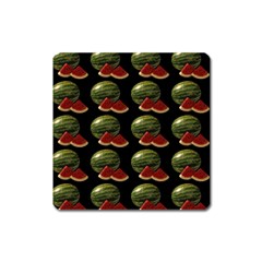 Black Watermelon Square Magnet by boho