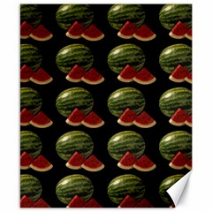 Black Watermelon Canvas 8  X 10 