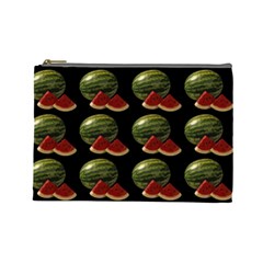 Black Watermelon Cosmetic Bag (large)  by boho