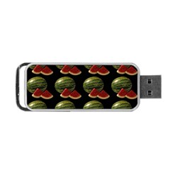 Black Watermelon Portable Usb Flash (two Sides)