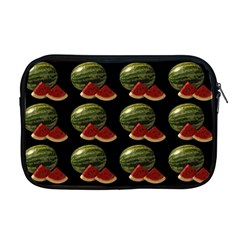 Black Watermelon Apple Macbook Pro 17  Zipper Case by boho