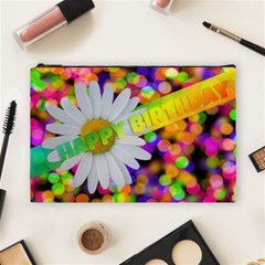 Happy Birthday Cosmetic Bag (large)  by boho