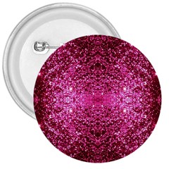 Pink Glitter 3  Buttons