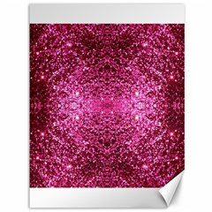 Pink Glitter Canvas 36  X 48   by boho