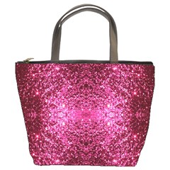 Pink Glitter Bucket Bags by boho