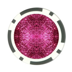 Pink Glitter Poker Chip Card Guard (10 Pack) by boho