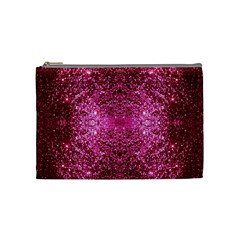 Pink Glitter Cosmetic Bag (medium)  by boho