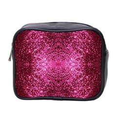 Pink Glitter Mini Toiletries Bag 2-side by boho