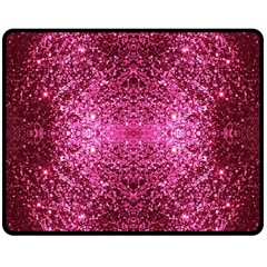 Pink Glitter Fleece Blanket (medium) 