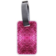 Pink Glitter Luggage Tags (two Sides) by boho