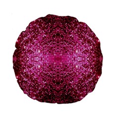 Pink Glitter Standard 15  Premium Round Cushions by boho