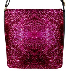 Pink Glitter Flap Messenger Bag (s) by boho