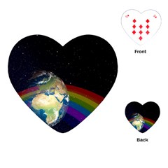 Earth Playing Cards (heart)  by boho