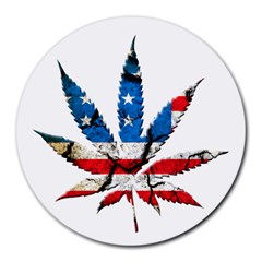 Marijuana Round Mousepads by boho