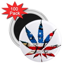 Marijuana 2 25  Magnets (100 Pack)  by boho