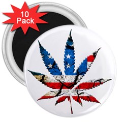 Marijuana 3  Magnets (10 Pack)  by boho