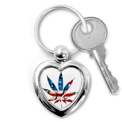 Marijuana Key Chains (heart)  by boho