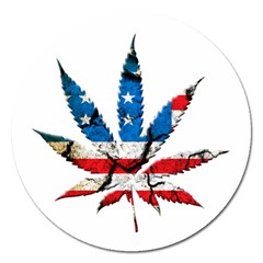 Marijuana Magnet 5  (round) by boho