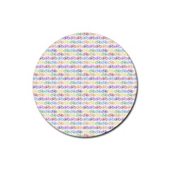 Bicycles Rubber Round Coaster (4 Pack)  by boho