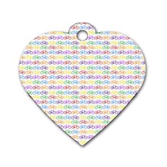 Bicycles Dog Tag Heart (two Sides) by boho