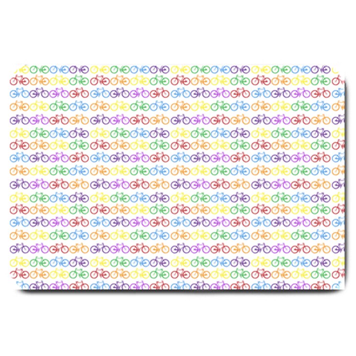 Bicycles Large Doormat 