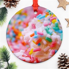 Birthday Cake Ornament (round) by boho