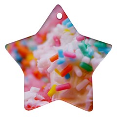 Birthday Cake Ornament (star) by boho