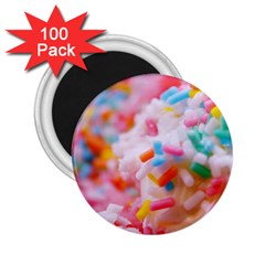 Birthday Cake 2 25  Magnets (100 Pack)  by boho