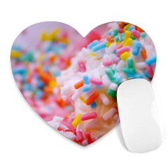 Birthday Cake Heart Mousepads by boho