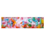 Birthday Cake Satin Scarf (Oblong) Front