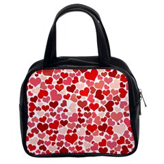 Red Hearts Classic Handbags (2 Sides) by boho