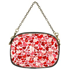 Red Hearts Chain Purses (one Side)  by boho