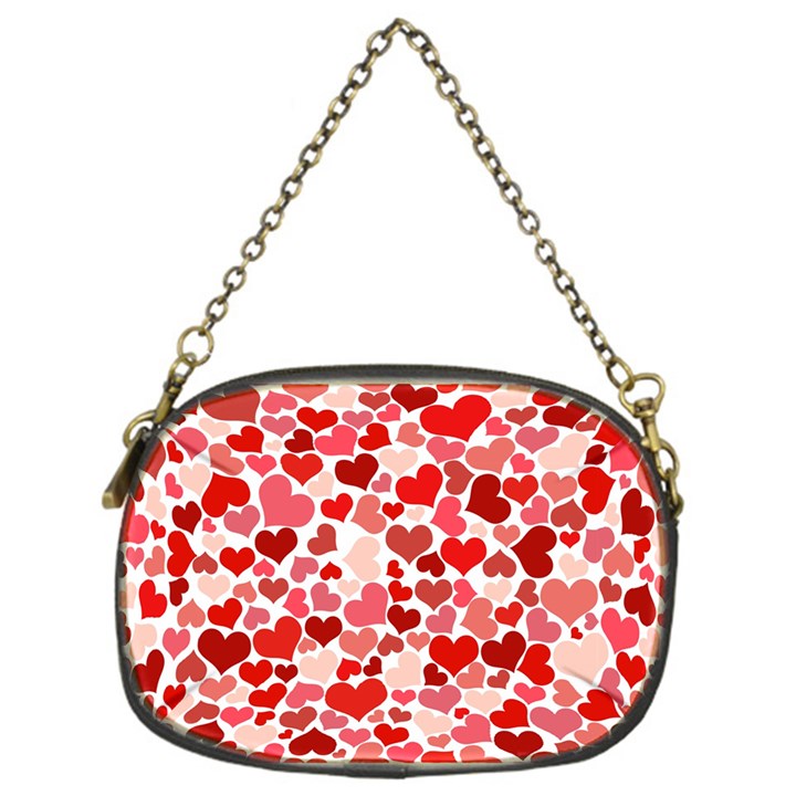 Red Hearts Chain Purses (One Side) 