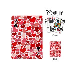 Red Hearts Playing Cards 54 (mini)  by boho