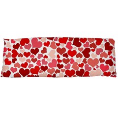 Red Hearts Body Pillow Case (dakimakura) by boho