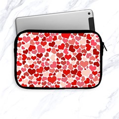 Red Hearts Apple Ipad Mini Zipper Cases by boho