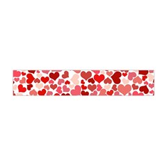 Red Hearts Flano Scarf (mini)