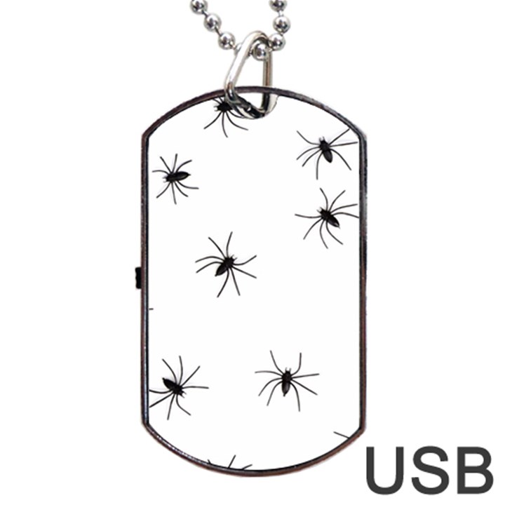 Spiders Dog Tag USB Flash (One Side)