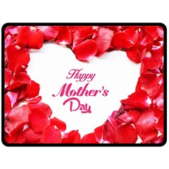 Happy Mothers Day Fleece Blanket (large)  by boho